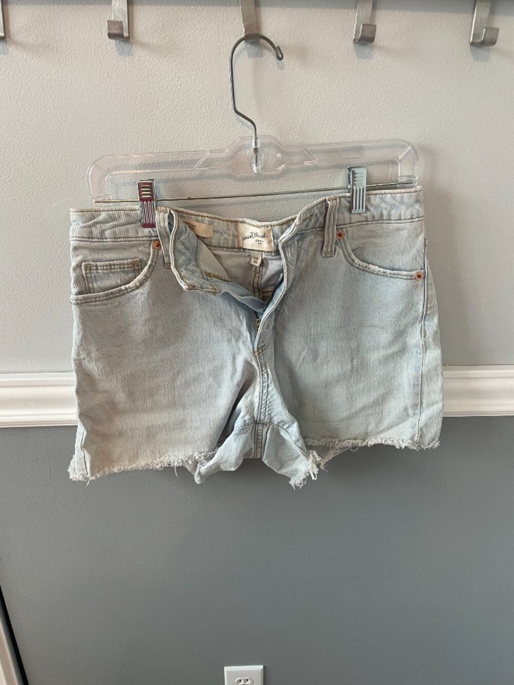 High Rise Vintage Stretch Midi Shorts